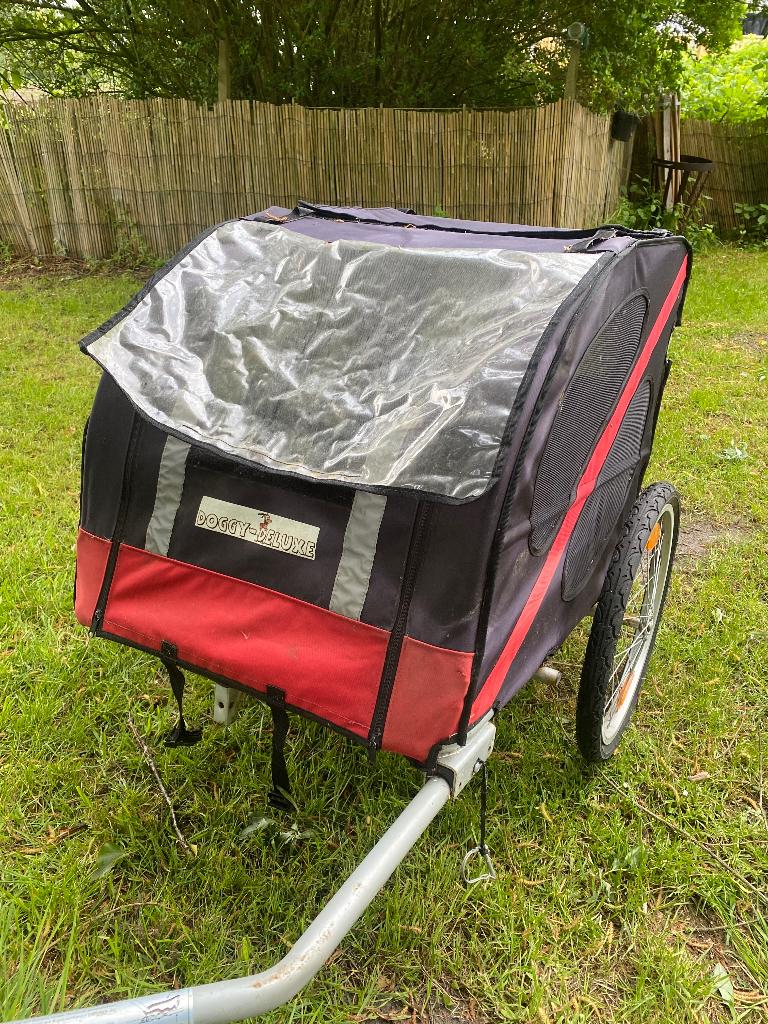 Honden fietskar, Fietsen en Brommers, Fietsaccessoires | Aanhangers en Karren, Gebruikt, Vering, 20 tot 40 kg, Hondenkar
