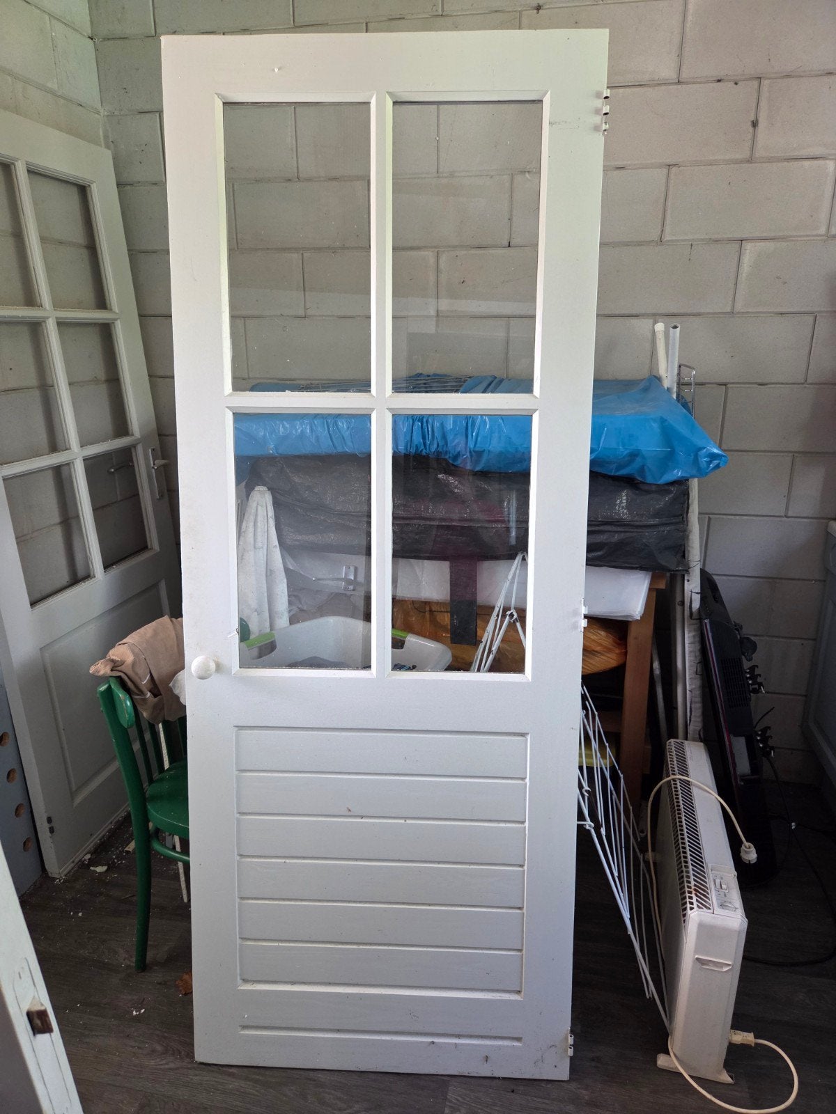 deuren, hout, met ramen, Ophalen, Gebruikt, 80 tot 100 cm, Binnendeur