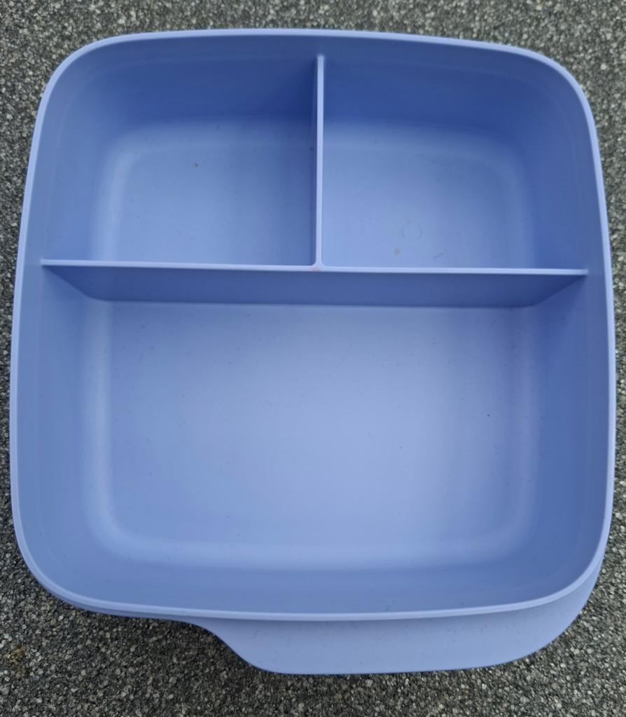 Tupperware lunchbox met vakjes, paars, Ophalen of Verzenden, Zo goed als nieuw, Paars, Overige typen