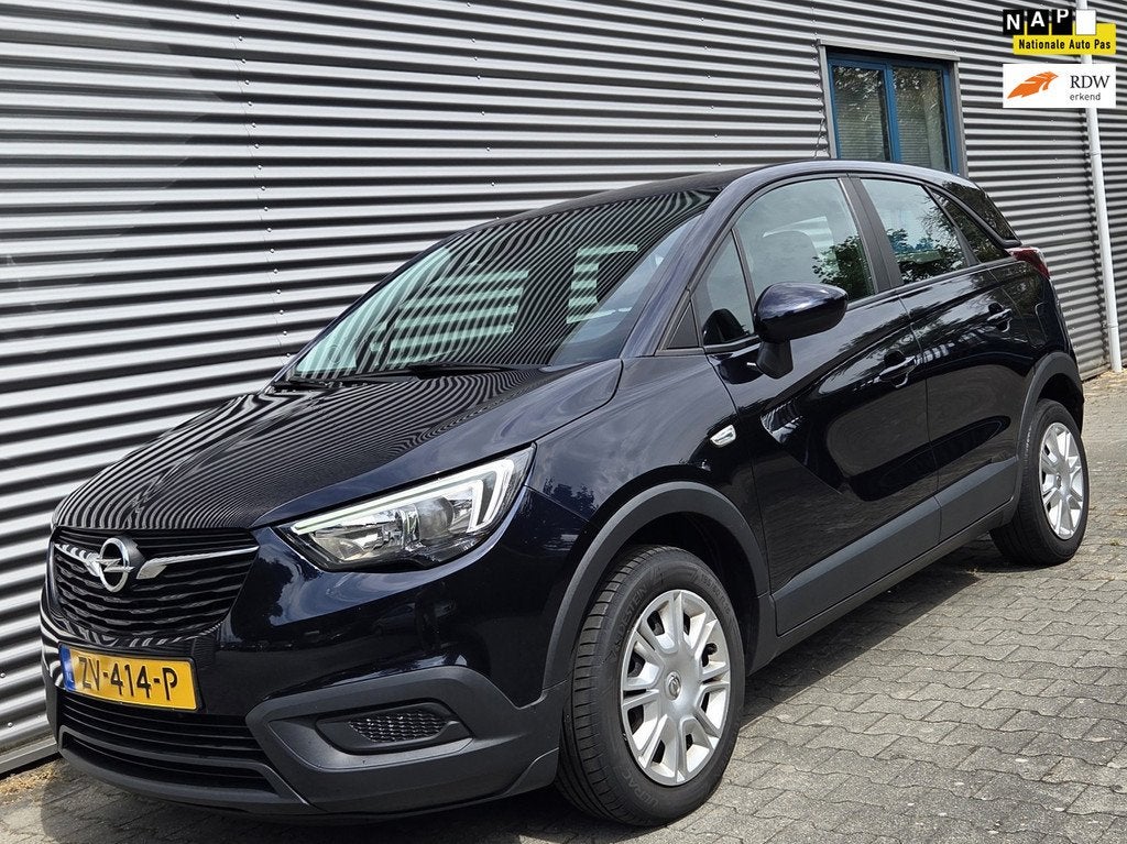 Opel Crossland X 1.2 Turbo Edition 08-2019 Blauw Parelmoer 1, Auto's, Opel, Gebruikt, Euro 6, 1199 cc, Blauw