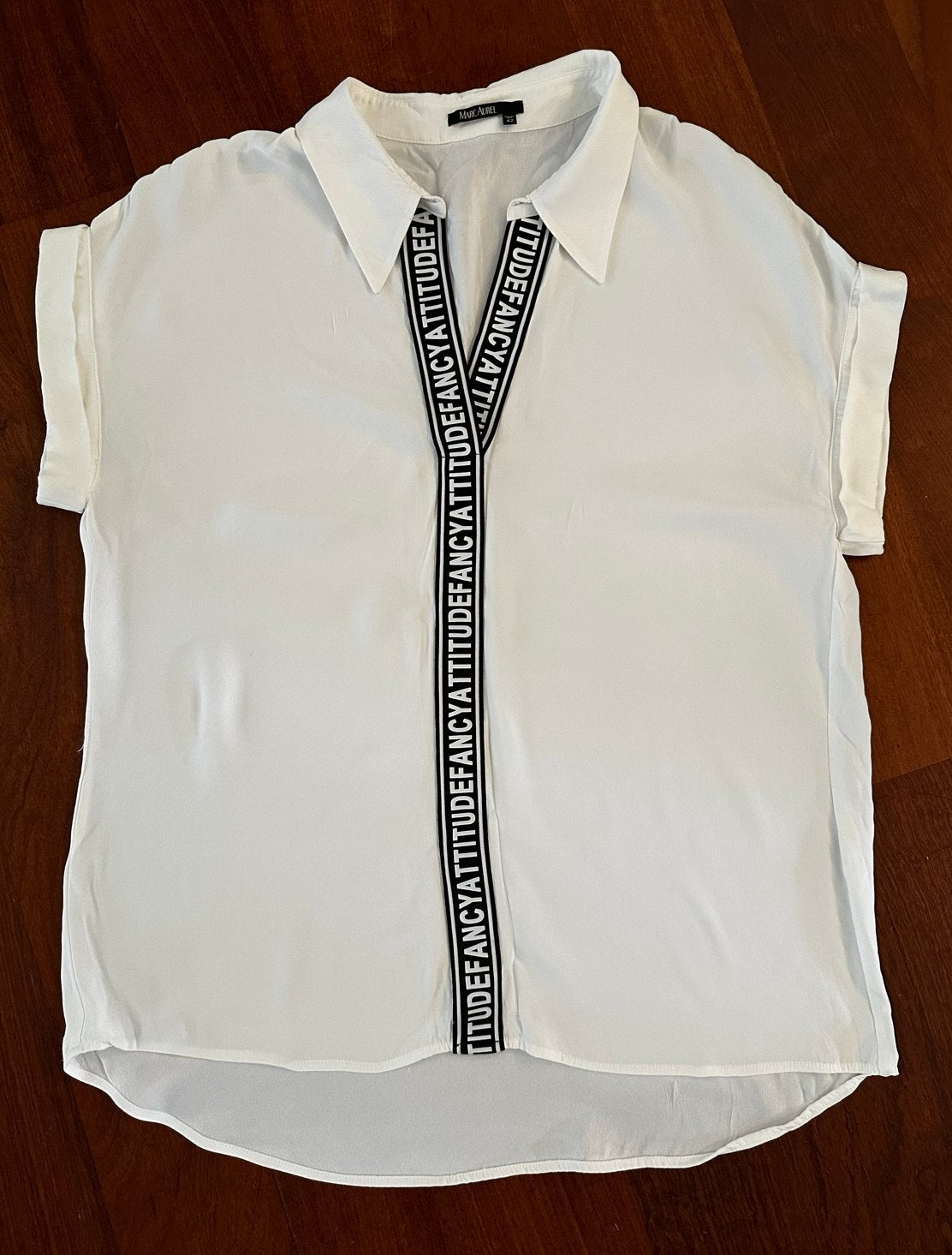 Marc Aurel Witte Blouse XL Nieuw, Kleding | Dames, Blouses en Tunieken, Ophalen of Verzenden, Nieuw, Maat 42/44 (L), Wit