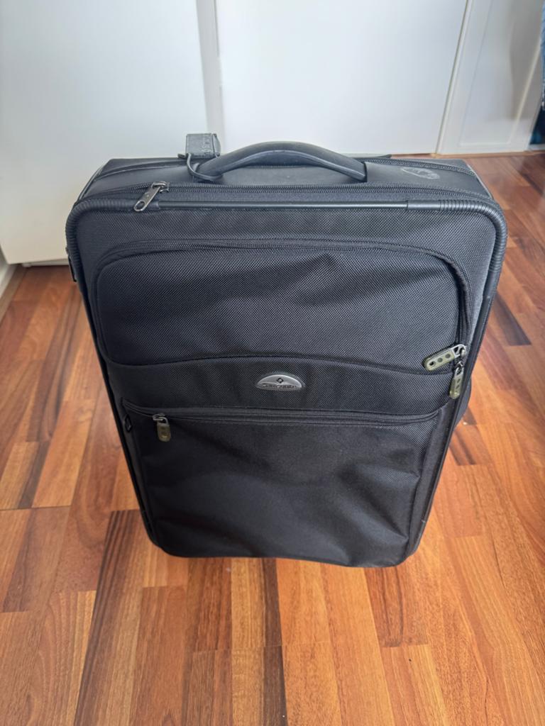 Samsonite Koffer Zwart - Handbagage Formaat, 40 tot 60 cm, 30 cm of meer, Gebruikt, Zwart
