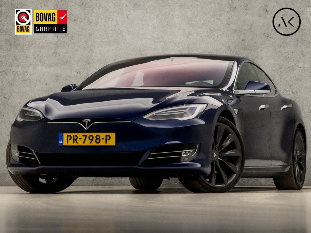 Tesla Model S 90D Performance Pack 422Pk (PANORAMADAK AUTOPI, Auto's, Tesla, Automaat, Gebruikt, Leder en Stof, Origineel Nederlands