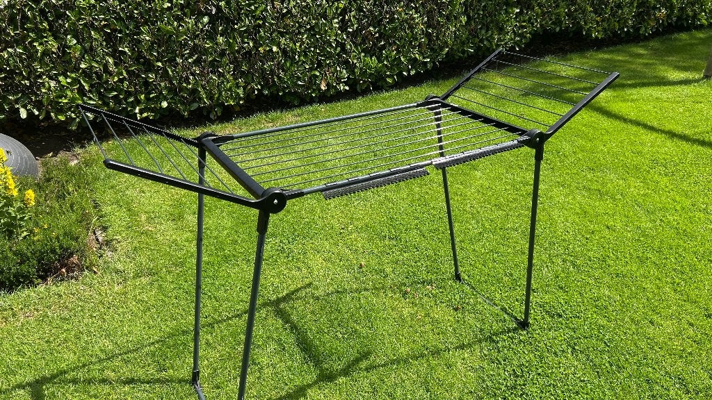 Leifheit - Droogrek Pegasus 180 Solid Black, Tuin en Terras, Ophalen, Zo goed als nieuw, Wasrek