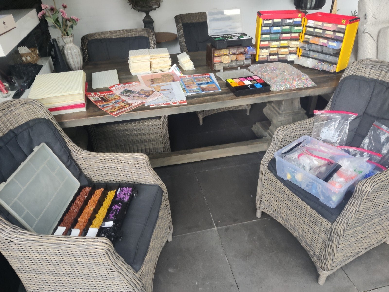 Grt Ministeck Collectie: Platen, Steentjes en Voorbeeldboek, Hobby en Vrije tijd, Ministeck, Ophalen, Gebruikt, Overige typen