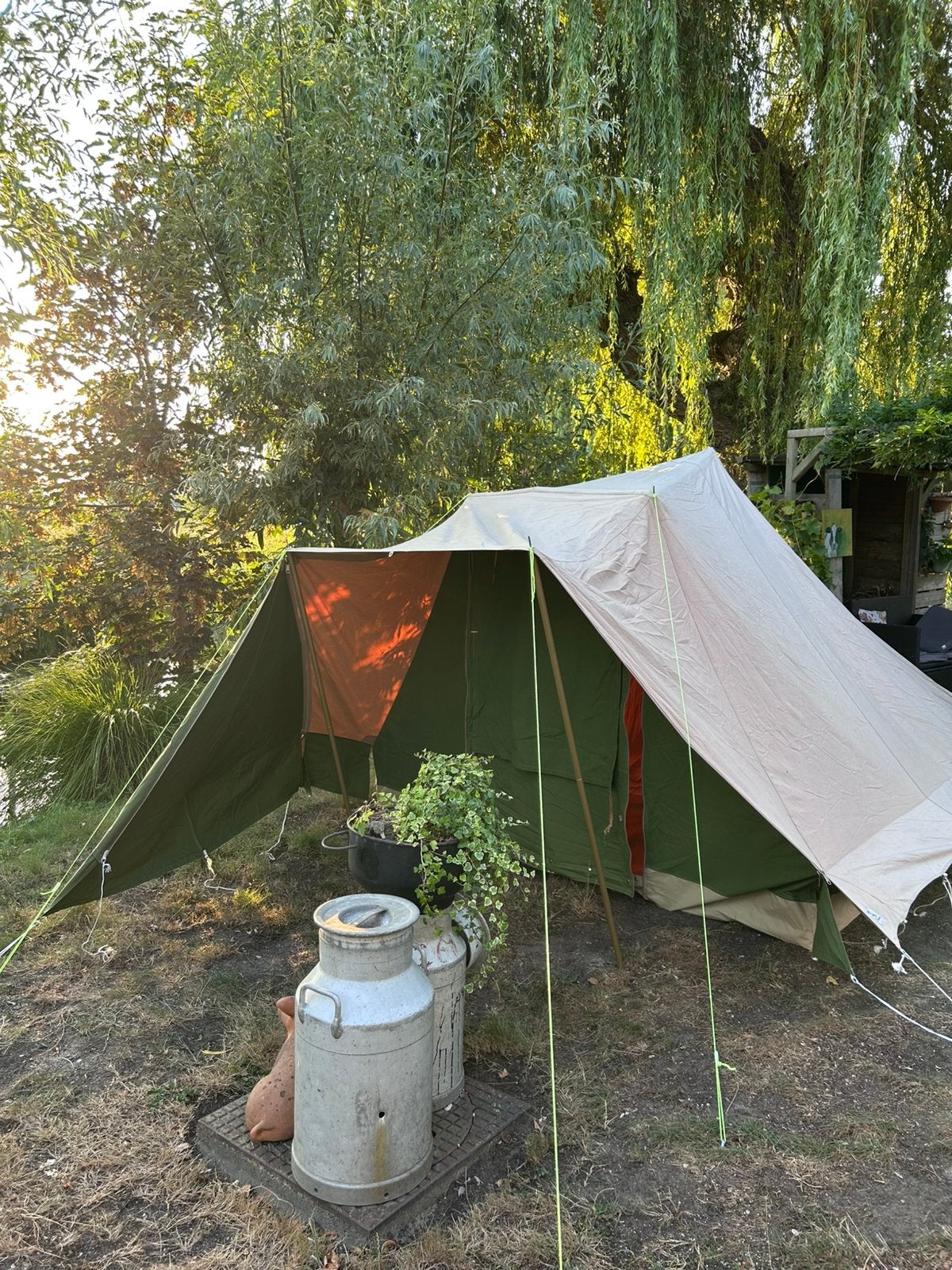 De Randstad Hermelijn 2-3 pers., Caravans en Kamperen, Tenten, Ophalen, Gebruikt, Tot en met 3