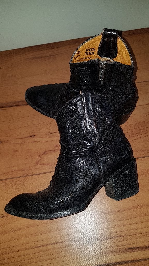 Mexicana collection Old Gringo enkellaarsjes ankleboots 36, Kleding | Dames, Schoenen, Zwart, Lage of Enkellaarzen, Ophalen of Verzenden
