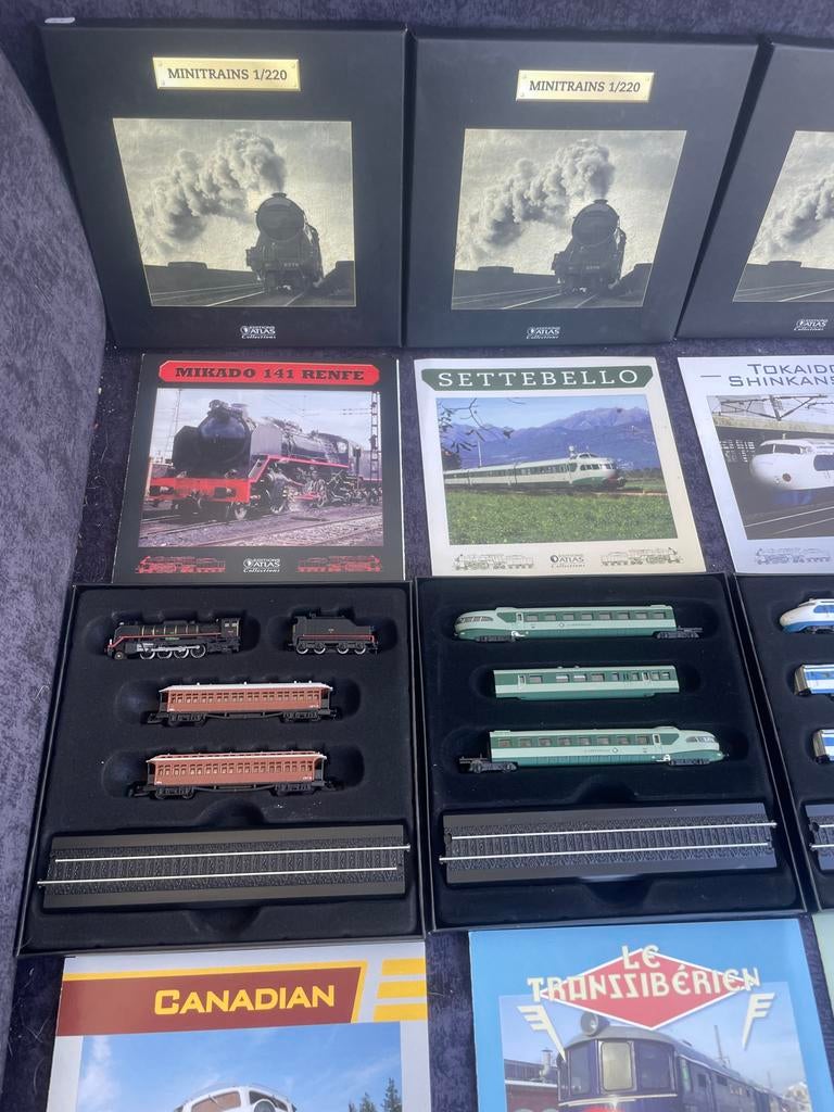 Minitrains 1/220 Treinsets Collectie met Rails en Boeken, Overige merken, Treinset, Gelijkstroom of Wisselstroom, Ophalen of Verzenden
