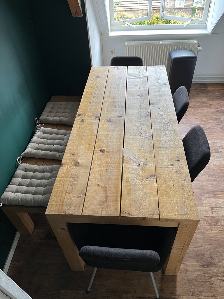 Eetkamerset, Huis en Inrichting, Complete eetkamers, Ophalen, Gebruikt, 4 tot 6 stoelen