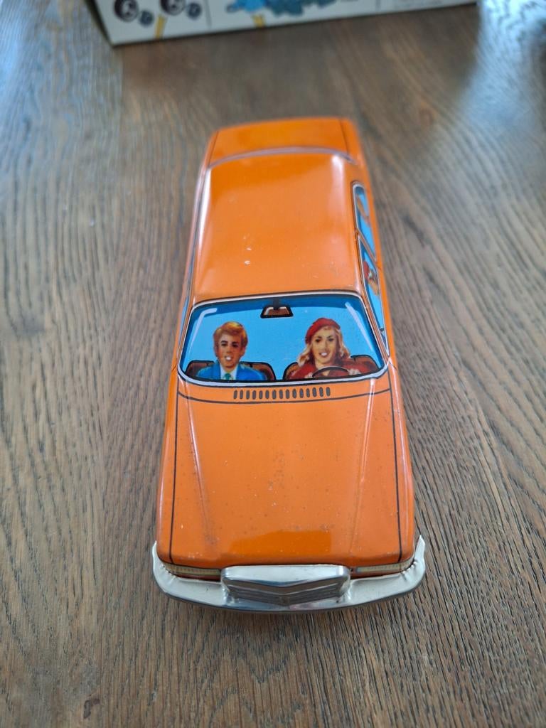 Tinnen auto, Hobby en Vrije tijd, Modelauto's | 1:24, Ophalen of Verzenden, Zo goed als nieuw, Overige merken