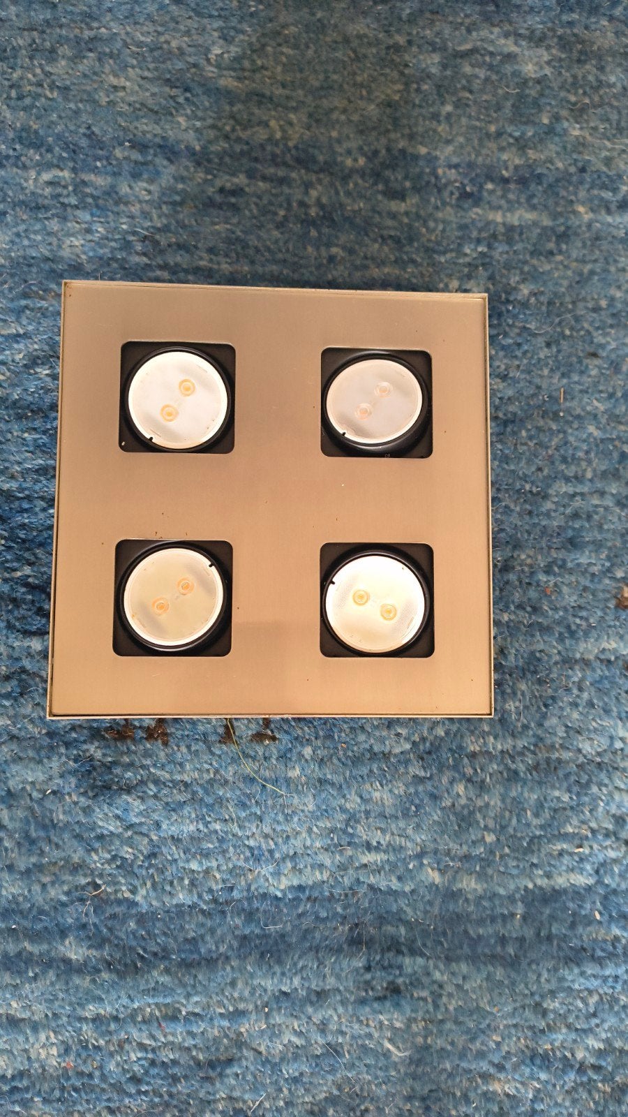 Kwantum Houston Opbouwspot 4x GU10 - Gebruikt, Ophalen, Halogeen, Gebruikt, GU10