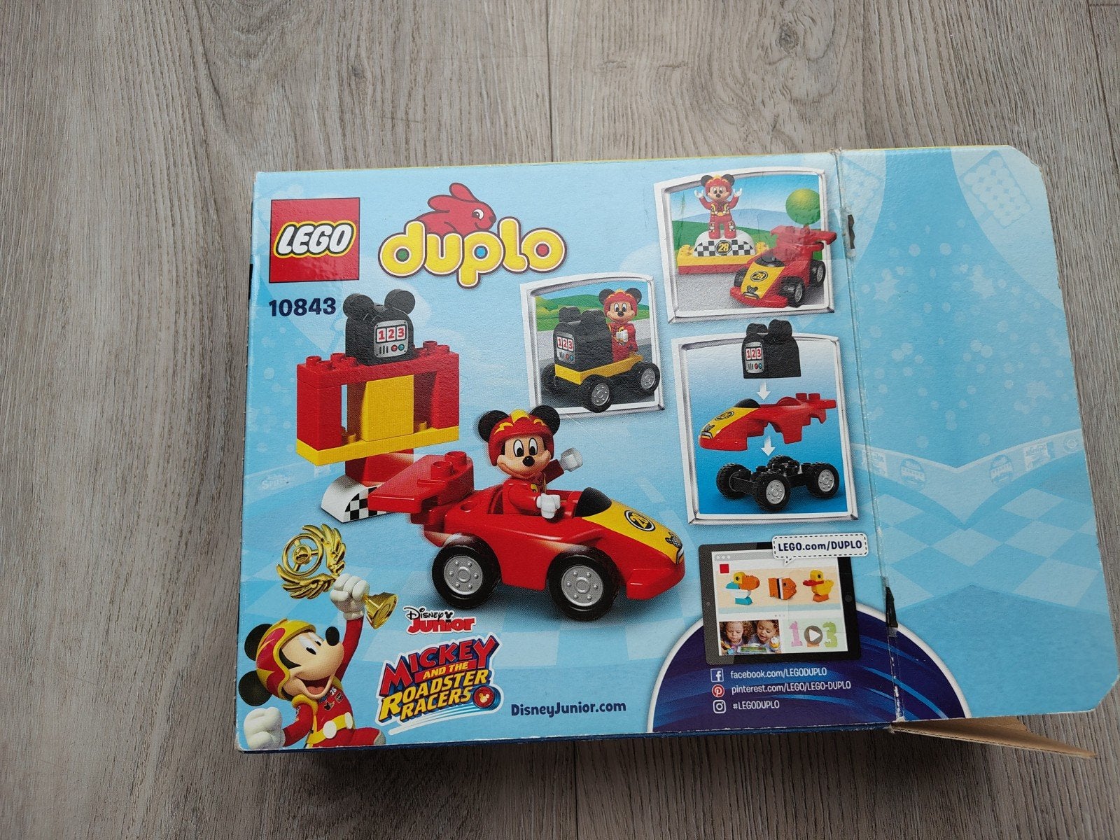 LEGO Duplo Mickey en de Roadsterracers 10843, Ophalen of Verzenden, Zo goed als nieuw