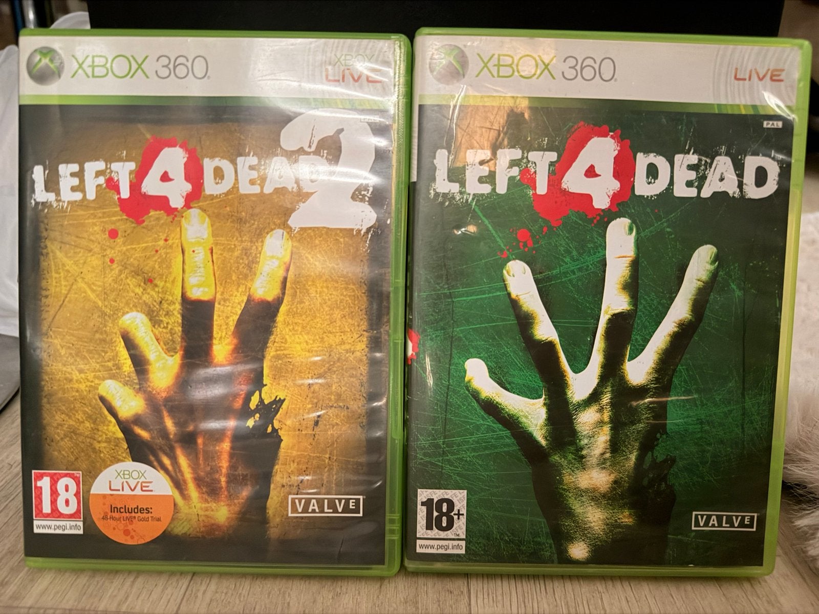 Left 4 Dead 1 & 2 Xbox 360 - Inclusief boekjes, Ophalen, Online, Gebruikt, Vanaf 18 jaar