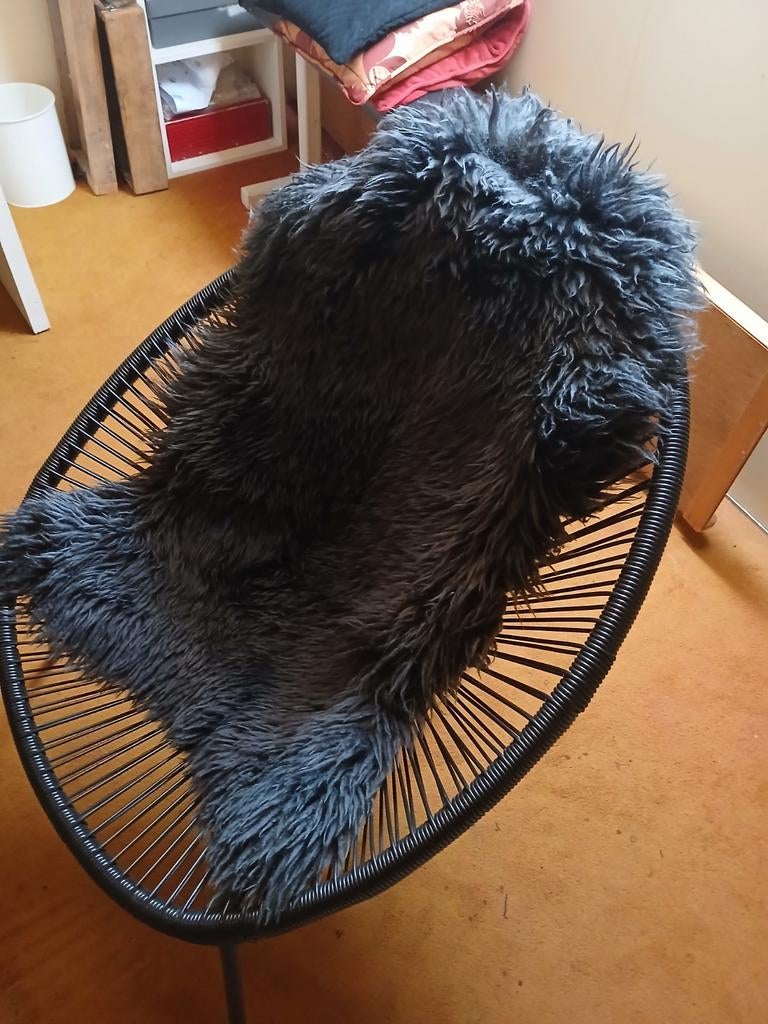 Ligstoel met vacht - Comfortabele Acapulco stoel, Ophalen of Verzenden