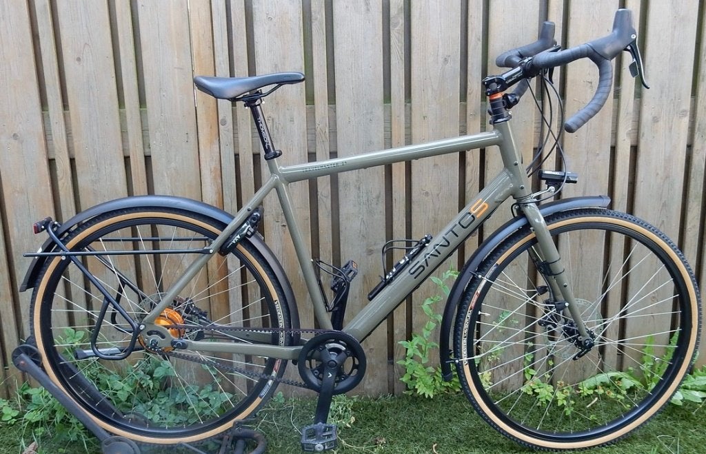 Santos Travelmaster 2+ 57 Cm Rohloff+Schijfremmen+Riem, Fietsen en Brommers, Fietsen | Heren | Herenfietsen, Versnellingen, Zo goed als nieuw