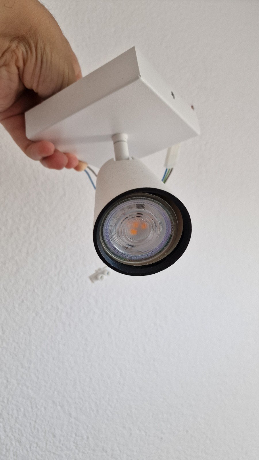 Ikea plafond spot wit, Ophalen, Gebruikt, Opbouwspot, LED