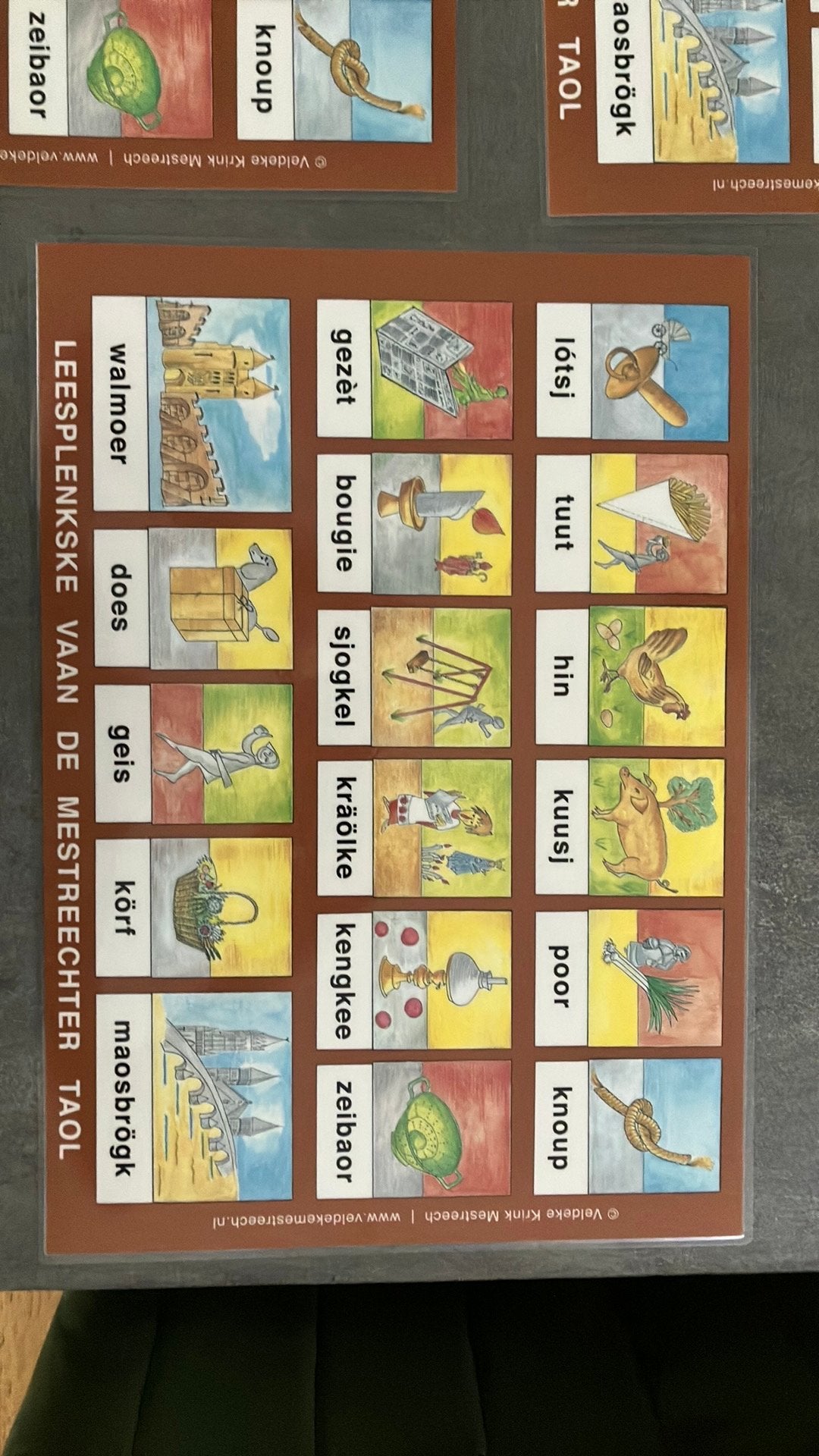 Leesplankje van de Mestreechter Taol - 4 stuks, Ophalen of Verzenden, Zo goed als nieuw, Overig