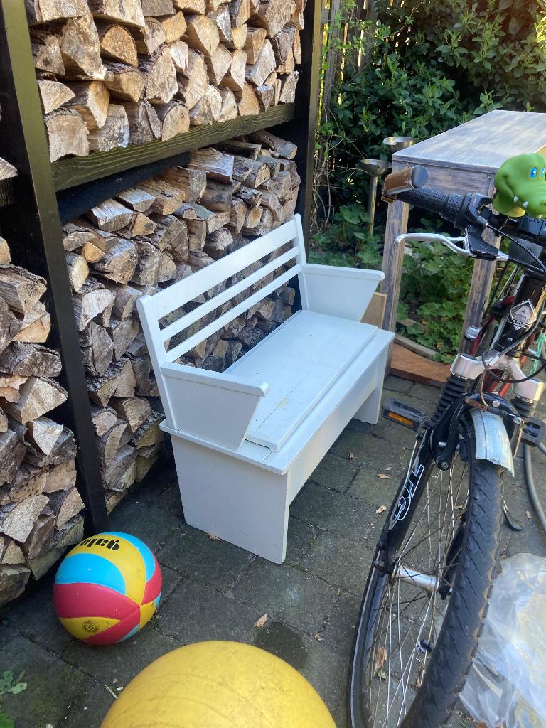 Klepbankje, speelgoed kist, Huis en Inrichting, Ophalen, Minder dan 50 cm, Gebruikt, 50 tot 100 cm