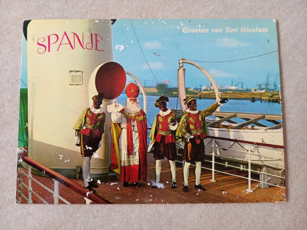 Sinterklaas - Sint Nicolaas ansichtkaart 04, Verzamelen, Ansichtkaarten | Themakaarten, Verzenden, 1960 tot 1980, Gelopen, Feest(dag)