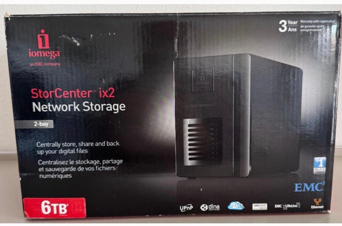 Iomega storcenter ix2, Computers en Software, Harde schijven, Ophalen, Zo goed als nieuw, 6TB, NAS