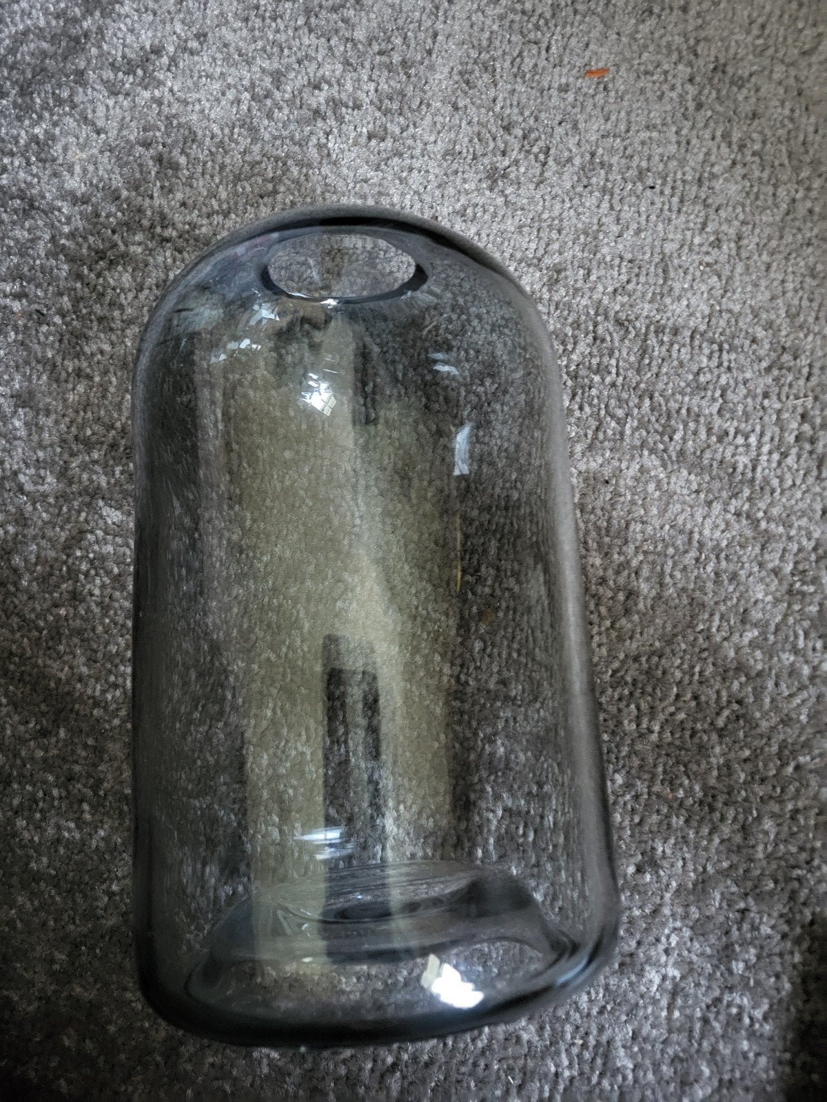 Donkere glazen vaas/cloche, Ophalen of Verzenden
