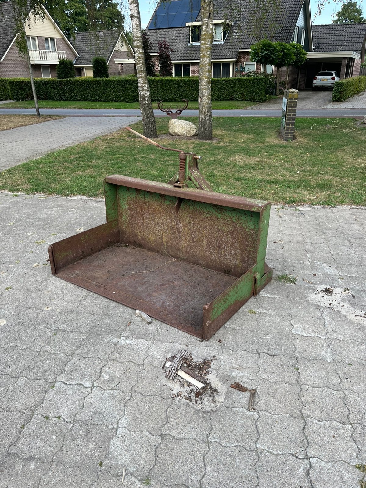 Grondbak, 100 liter of meer, Ophalen, Zo goed als nieuw, Transportkar