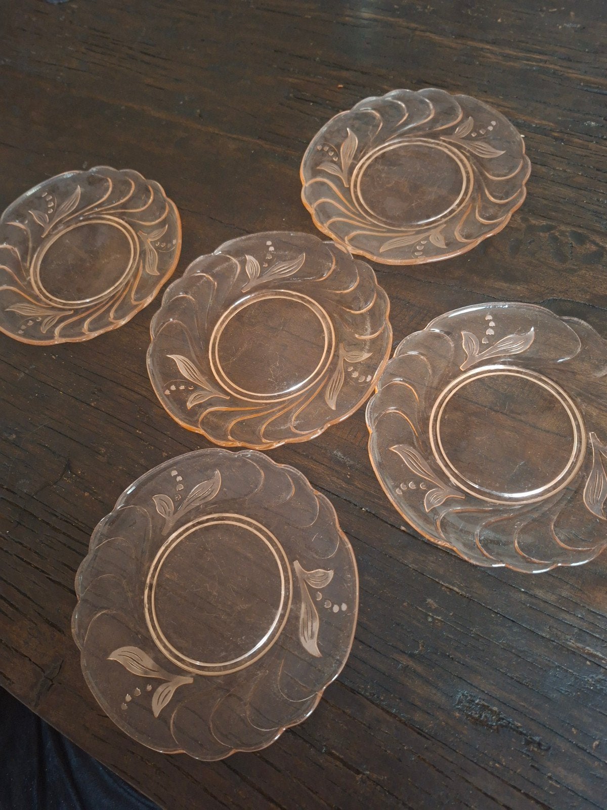 Vintage roze schoteltjes, Ophalen of Verzenden, Roze