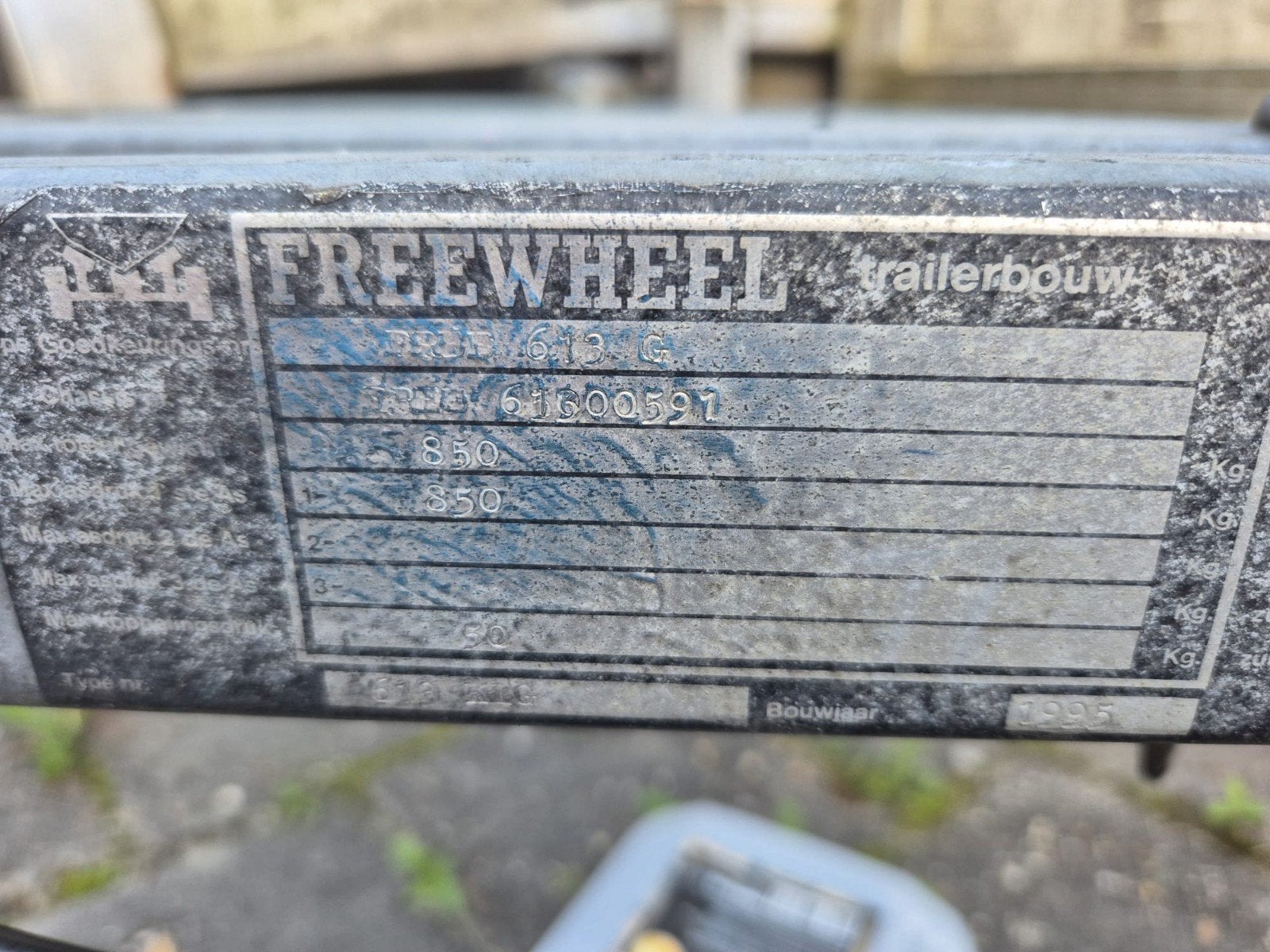 Freewheel boottrailer - 1995, Ophalen