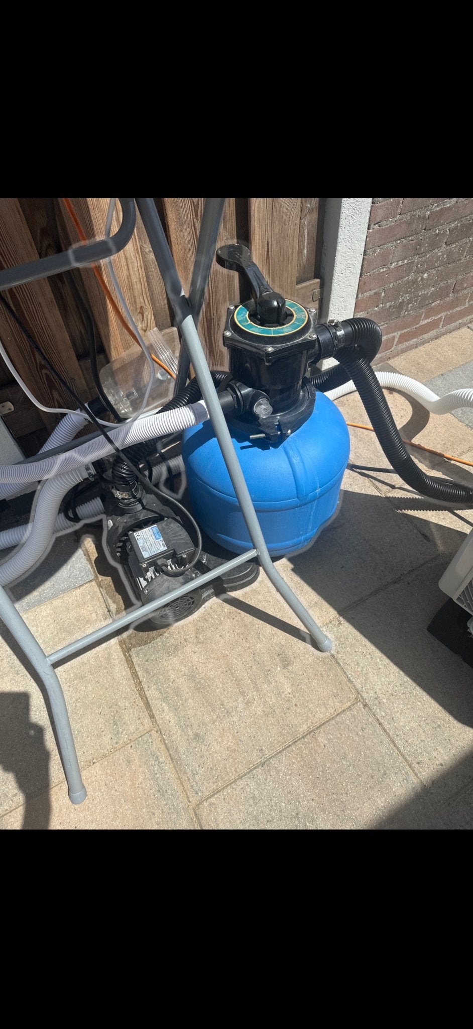 Waterland ZF-400 Zwembadpomp met Zandfilter, Tuin en Terras, Zwembad-toebehoren, Ophalen of Verzenden, Gebruikt, Zwembadpomp