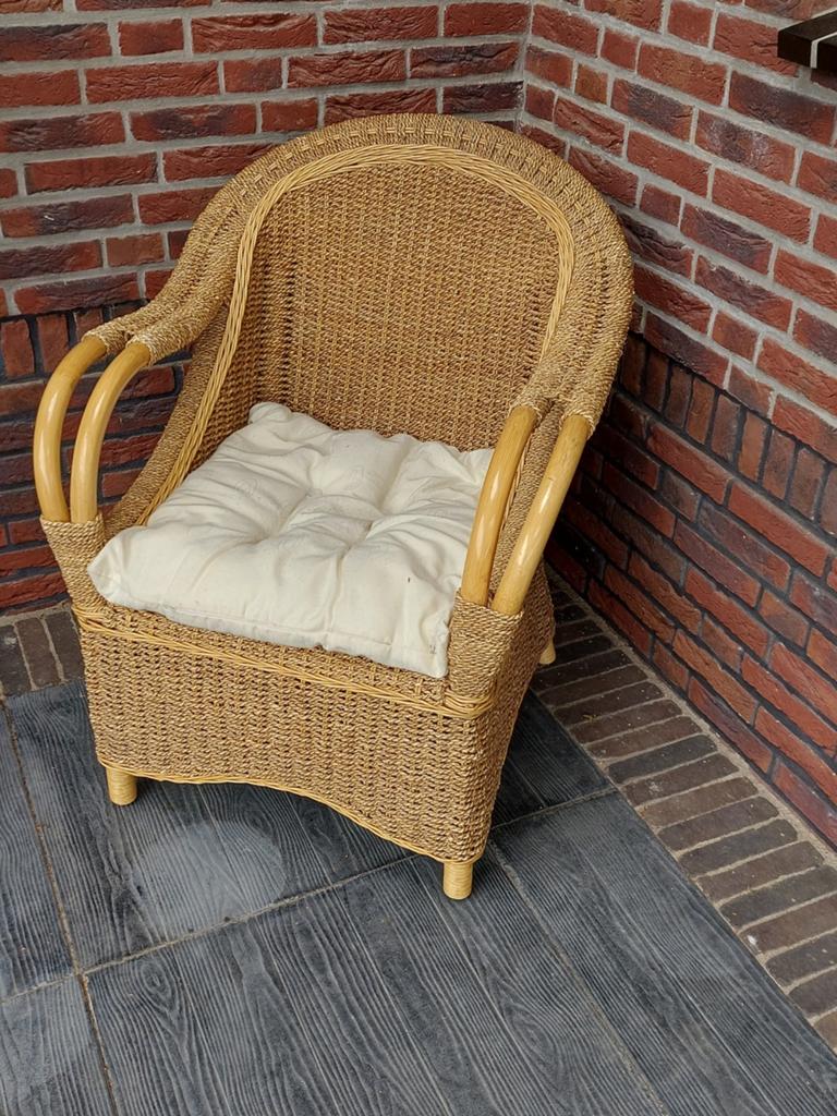 Rotan fauteuil stoel kunstrijden stoel, Ophalen, Rotan