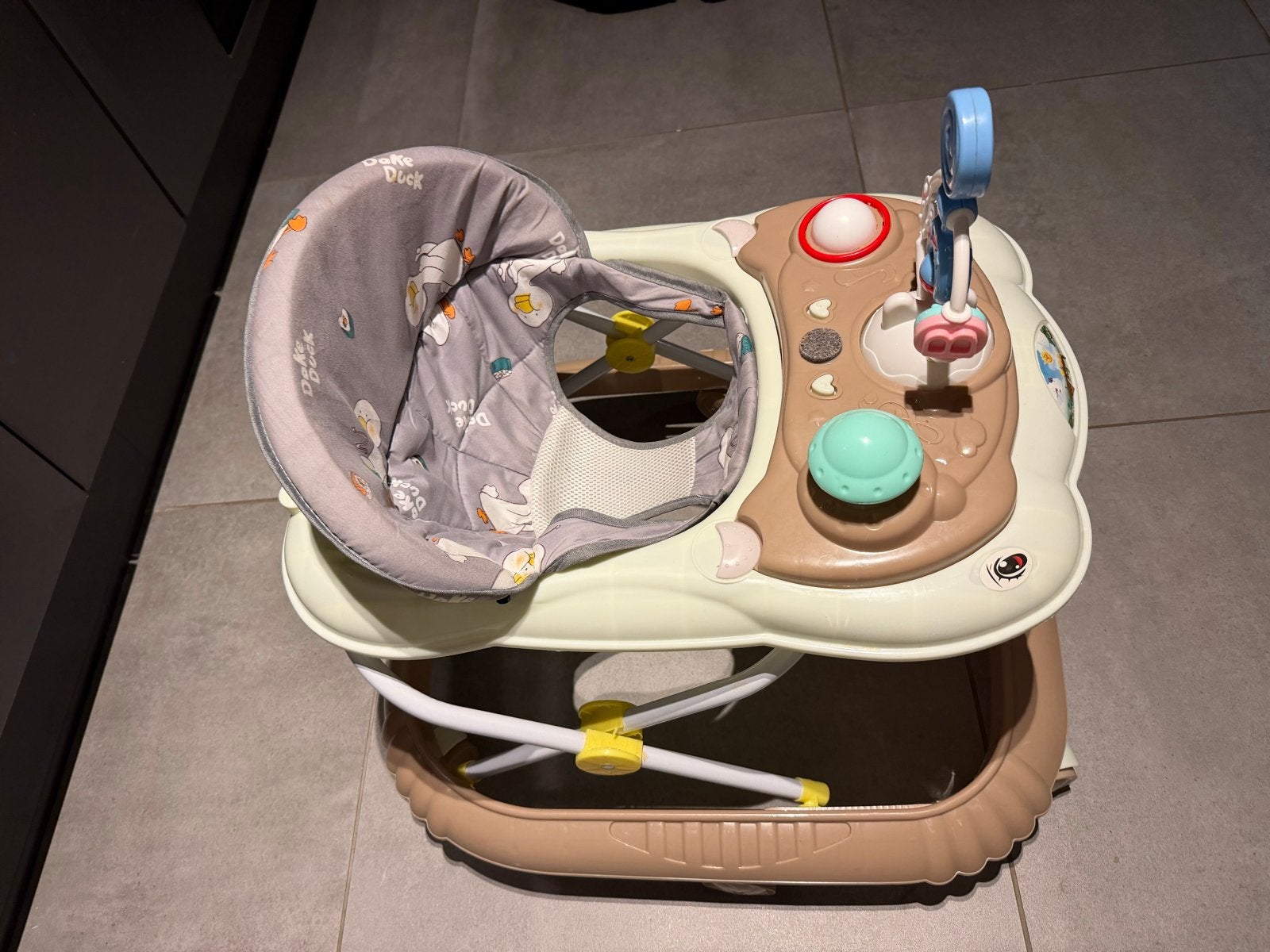 In hoogte verstelbare loopstoel met speelgoed voor baby, Kinderen en Baby's, Speelgoed | Babyspeelgoed, Ophalen of Verzenden, Gebruikt