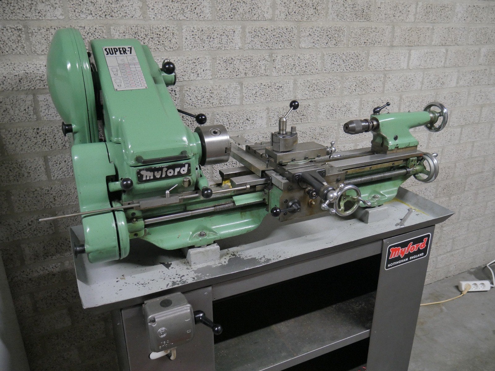MYFORD Super 7 Metaaldraaibank met luxe toebehoren, Ophalen, Gebruikt, Metaaldraaibank, Minder dan 500 mm