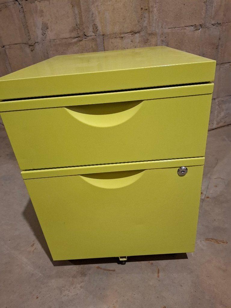 Ladekast metaal, Minder dan 50 cm, Gebruikt, 1 of 2 laden, Ophalen of Verzenden