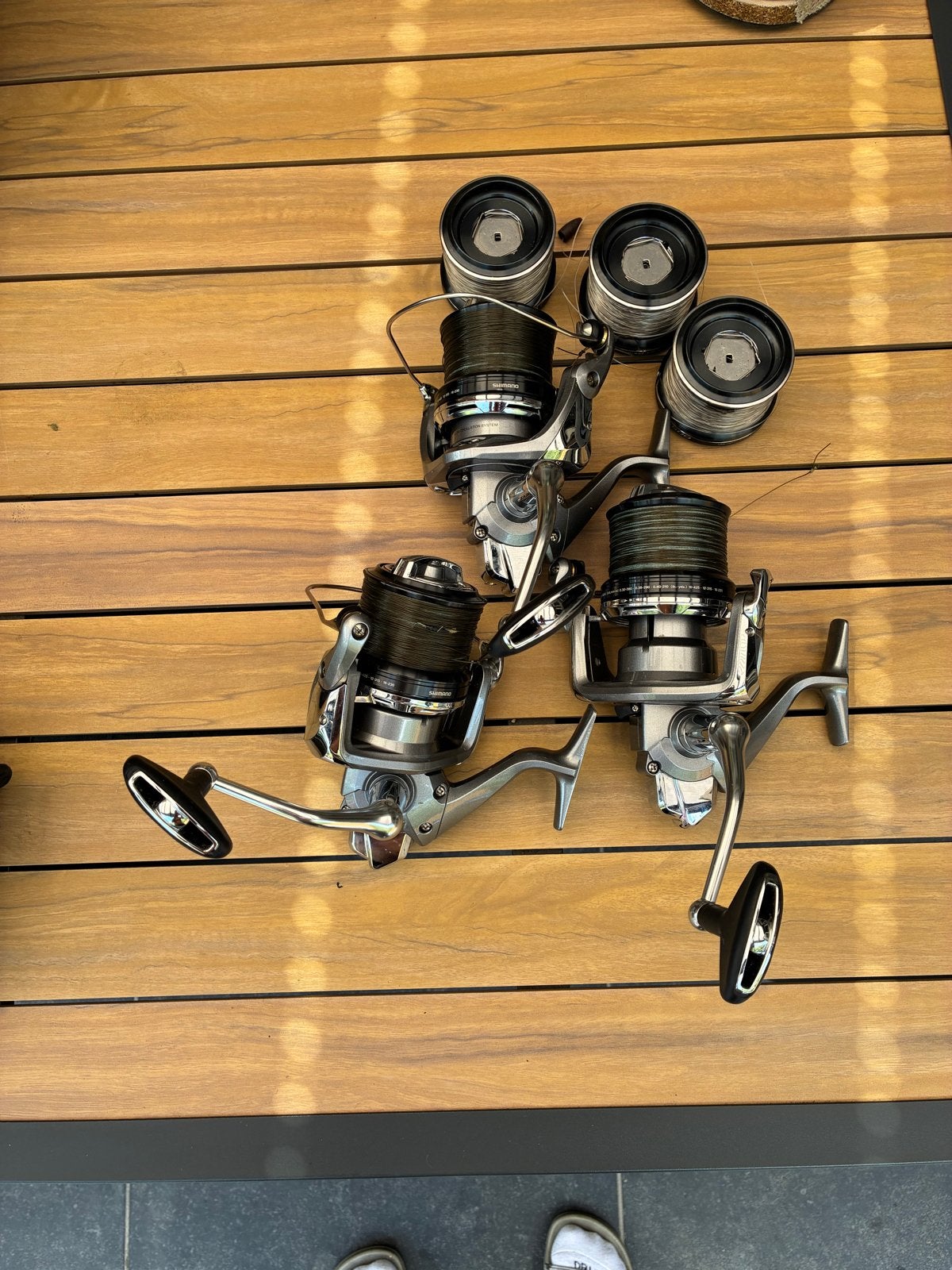 Shimano ultegra 5500 xsd 3 stuks, Watersport en Boten, Hengelsport | Algemeen, Ophalen, Zo goed als nieuw, Molen