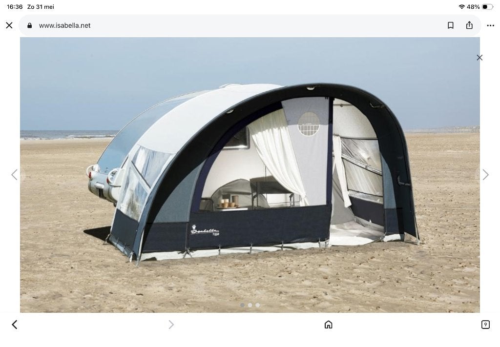 Isabella voortent T@b 320 met vloerkleed, Caravans en Kamperen, Ophalen of Verzenden, Zo goed als nieuw, Polyester, Isabella