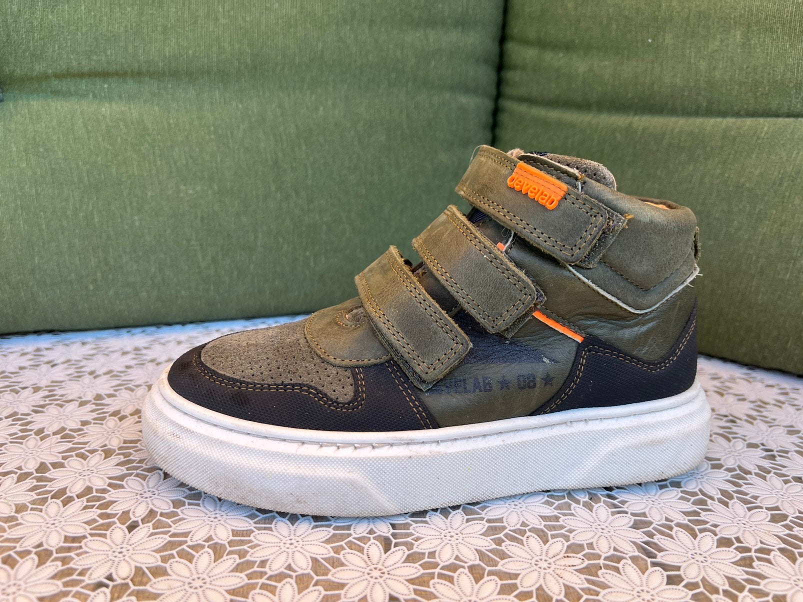 Kinderschoenen Develab maat 31 (groen/halfhoog), Ophalen of Verzenden, Zo goed als nieuw, Jongen of Meisje, Schoenen