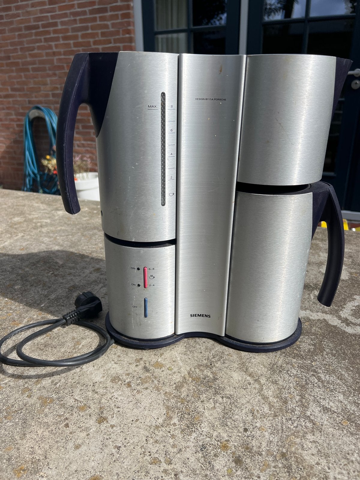 Siemens koffiezetapparaat - Design by F.A. Porsche, Witgoed en Apparatuur, Ophalen, Gebruikt, 10 kopjes of meer, Koffiemachine