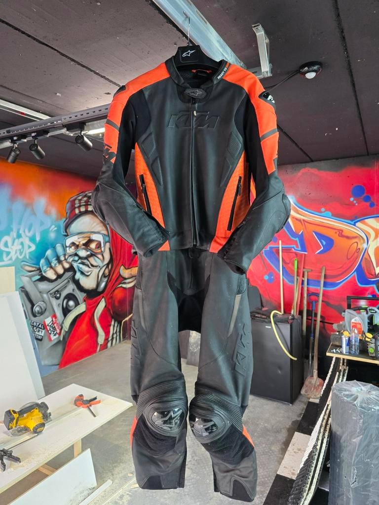 KTM leren pak ., Motoren, Kleding | Motorkleding, Ophalen of Verzenden, Alpinestars, Tweedehands, Heren
