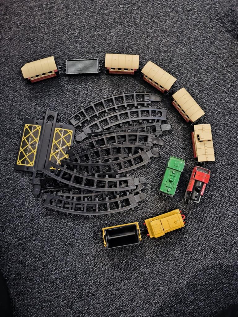 Vintage Matchbox Superfast Treinset (Lesney 1978) met rails, Ophalen of Verzenden, Gebruikt
