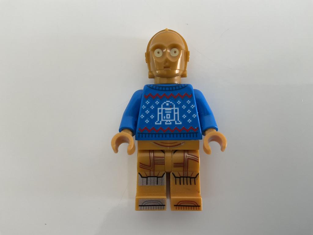 LEGO Star Wars - minifiguur - sw1238 - C-3PO Holiday, Star Wars, Lego, Ophalen of Verzenden, Zo goed als nieuw
