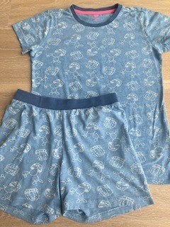 Zomer pyjama van Hema mt. 146/152, Nacht- of Onderkleding, Gebruikt, Meisje, Ophalen of Verzenden