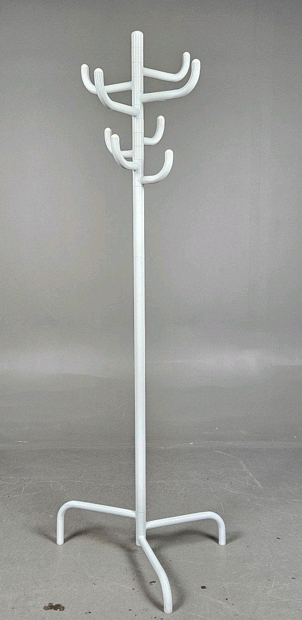 Vintage Ikea Smed in WIT kapstok 1980, Ophalen of Verzenden, Metaal, Minder dan 100 cm
