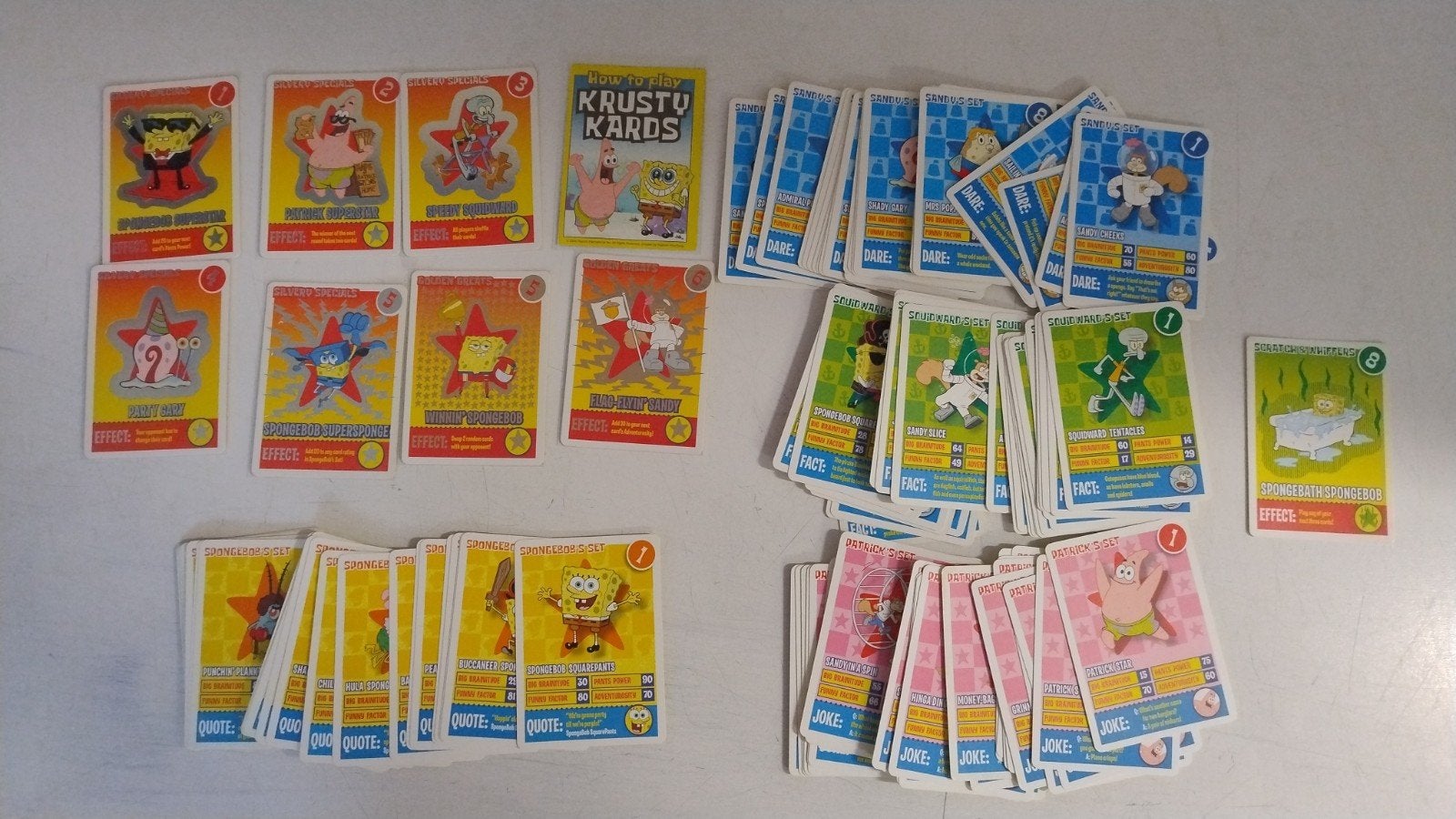 Grote verzameling SpongeBob Krusty Kards, Verzamelen, Verzenden, Gebruikt