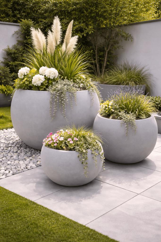 Ronde bloembakken, Design plantenbak rond, Tuin en Terras, Bloembakken en Plantenbakken, Nieuw, Overige materialen, Tuin, 60 cm of meer