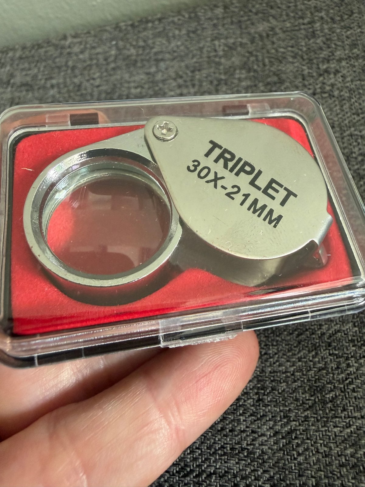Juweliersloep Triplet 30x21mm - Perfect voor Edelstenen, Ophalen of Verzenden, Nieuw, Vergrootglas of Loep