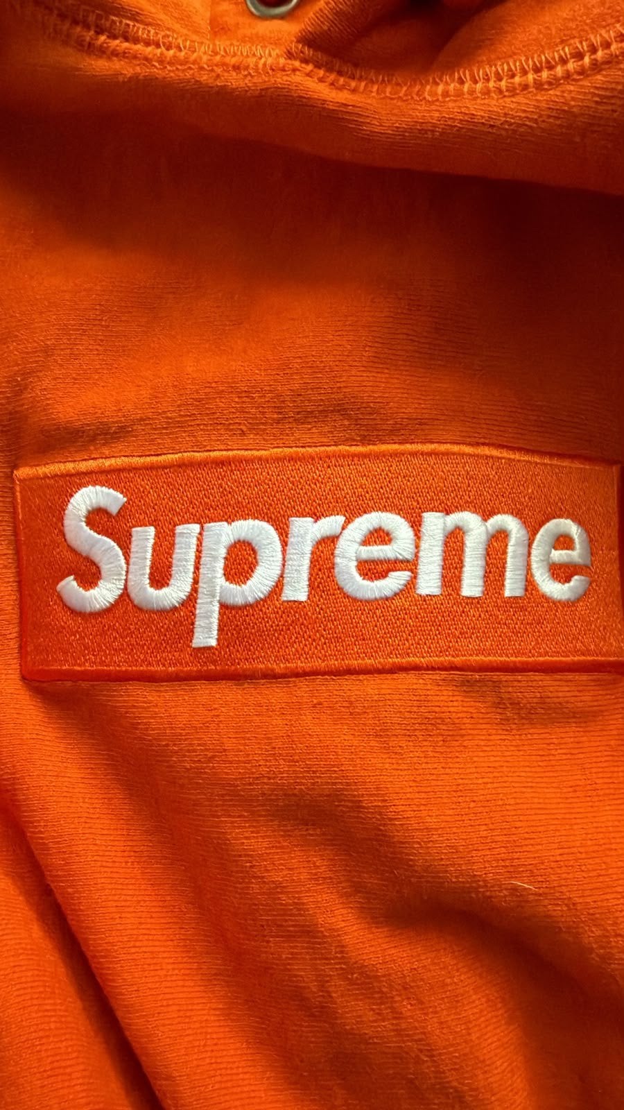 SUPRÈME hoodie orange, Ophalen of Verzenden, Zo goed als nieuw, Maat 52/54 (L), Oranje
