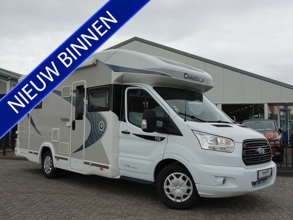 Chausson Titanium 708 2.0 TDCI 170PK AUTOMAAT QUEENSBED | HE, Automaat, Airbags, Ringverwarming, Info@boekautobedrijf.nl