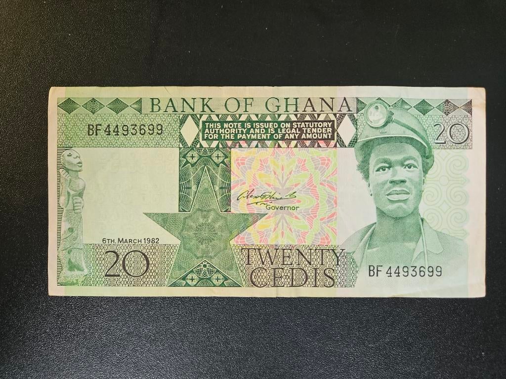 Ghana pick 21c 1982, Ophalen of Verzenden, Overige landen, Los biljet