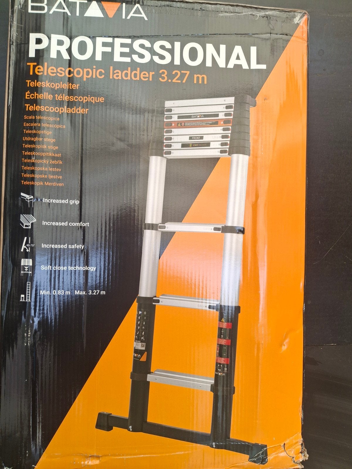 Batavia Professional Telescoopladder 3.27m - Nieuw, Doe-het-zelf en Verbouw, Ladders en Trappen, Ophalen of Verzenden, B, B, B