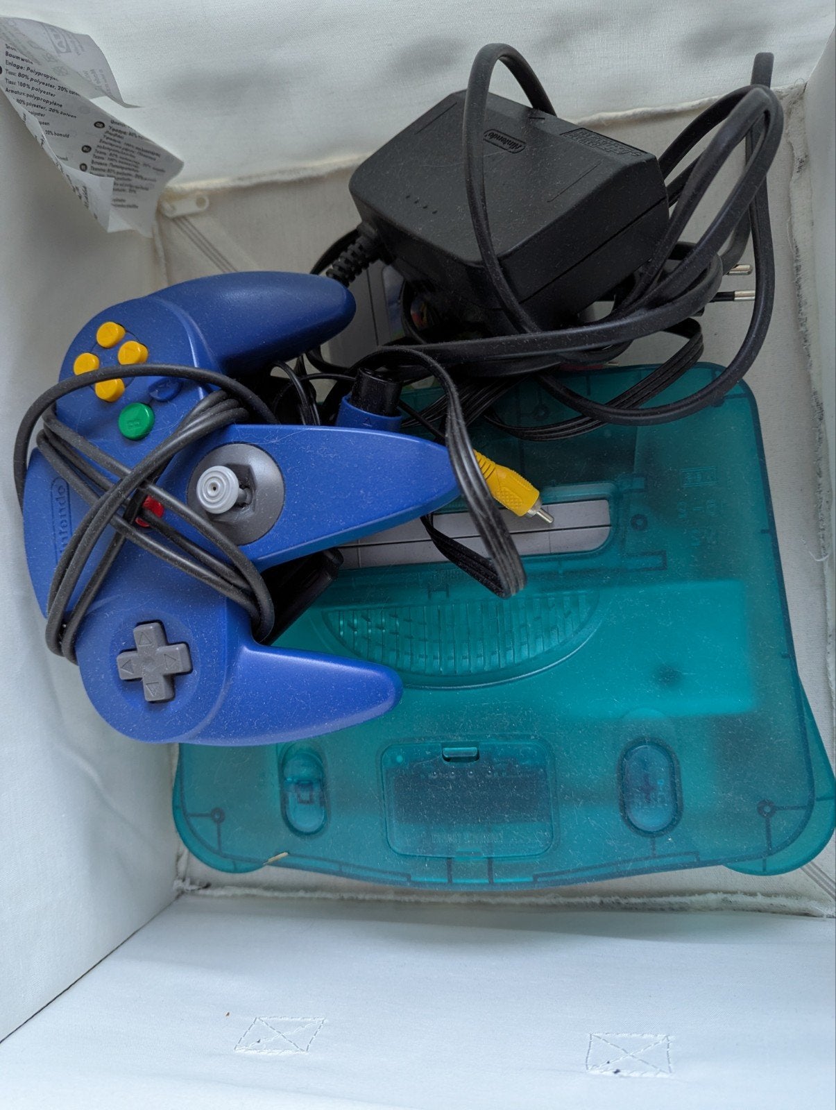 Nintendo 64 Console - Transparant Blauw met Controller, Ophalen, Gebruikt, Met 1 controller, Met games